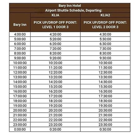 Bary Inn, Klia & Klia2 - 24 Hours Free Airport Pick-Up Sepang Eksteriør billede